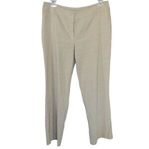 Studio C Dress Pants Women Size 12 Tan Career No Pockets